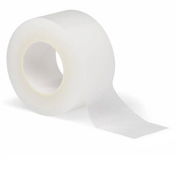 Roll of micropore tape on a white background