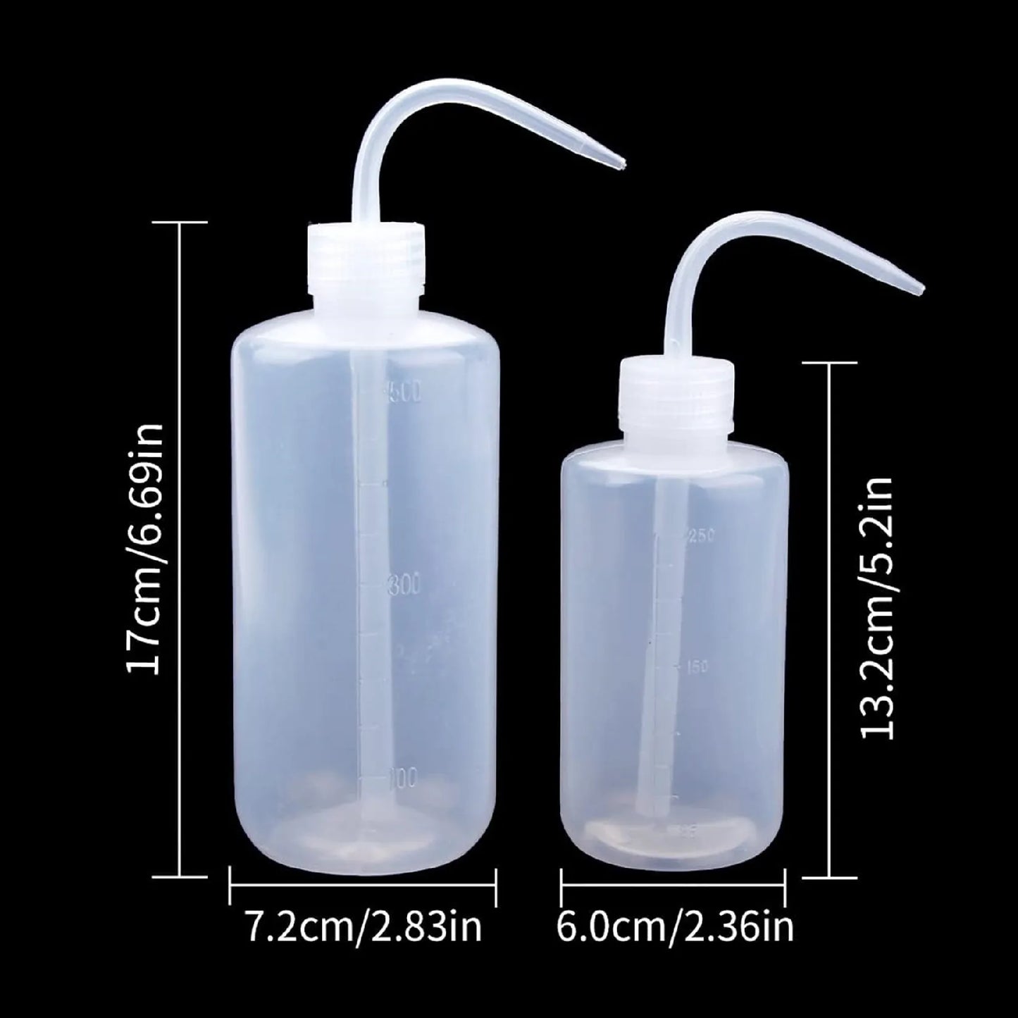 Tattoo Squeeze Bottle 250ml/500ml | Plastic Rinse Bottle for Tattoo Artist - Tattoo Boutique