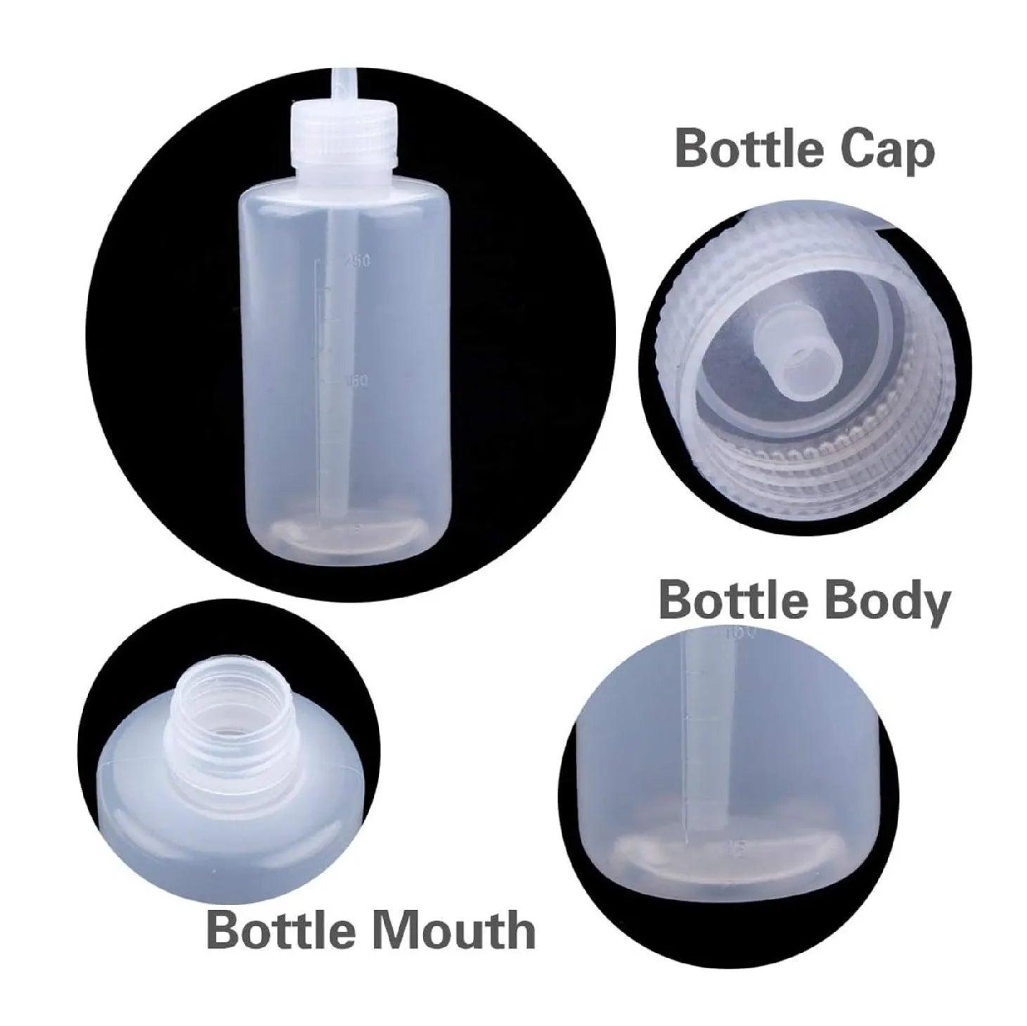 Tattoo Squeeze Bottle 250ml/500ml | Plastic Rinse Bottle for Tattoo Artist - Tattoo Boutique