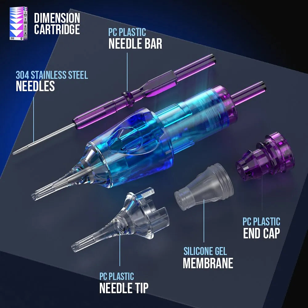 CNC Dimension Round Shader Cartridges - RS - Tattoo Boutique