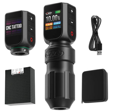 CNC E77 Wireless Tattoo Machine – Dual Battery Kit - Tattoo Boutique