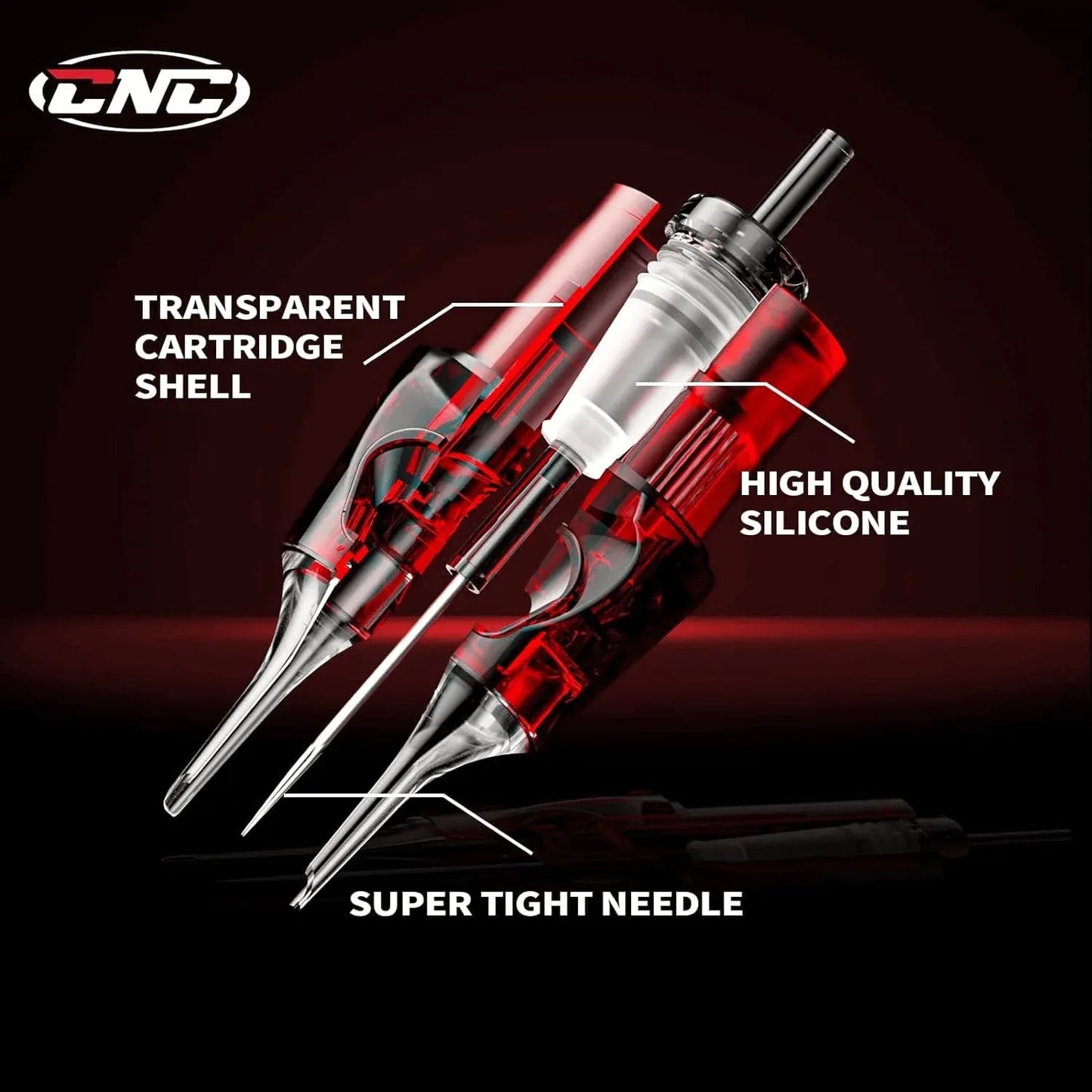 CNC Police Round Liner Cartridges | RL Tattoo Needle Cartridges - Tattoo Boutique
