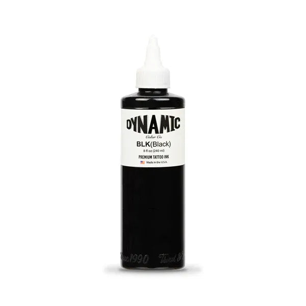 DYNAMIC Ink Black 240ml (8oz) - Tattoo Boutique