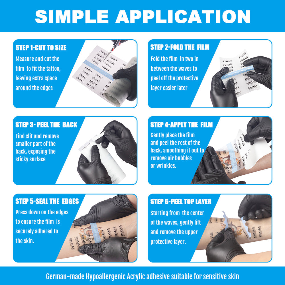 EMALLA Grece 0.02mm Matte Tattoo Protection Film - Tattoo Boutique