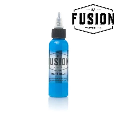 Fusion Light Blue tattoo ink for blending and highlights