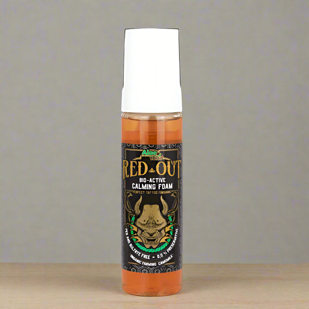 ALOE TATTOO Red Out Bioactive Calming Foam 220ML - Tattoo Boutique