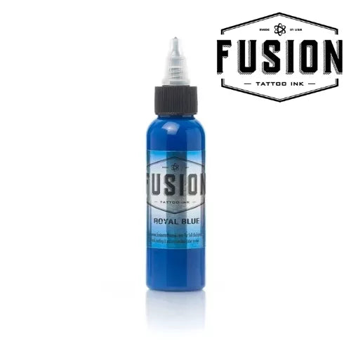 Fusion Tattoo Ink Royal Blue 30ml bottle for artists