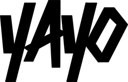 Black 'Yayo' logo on a white background