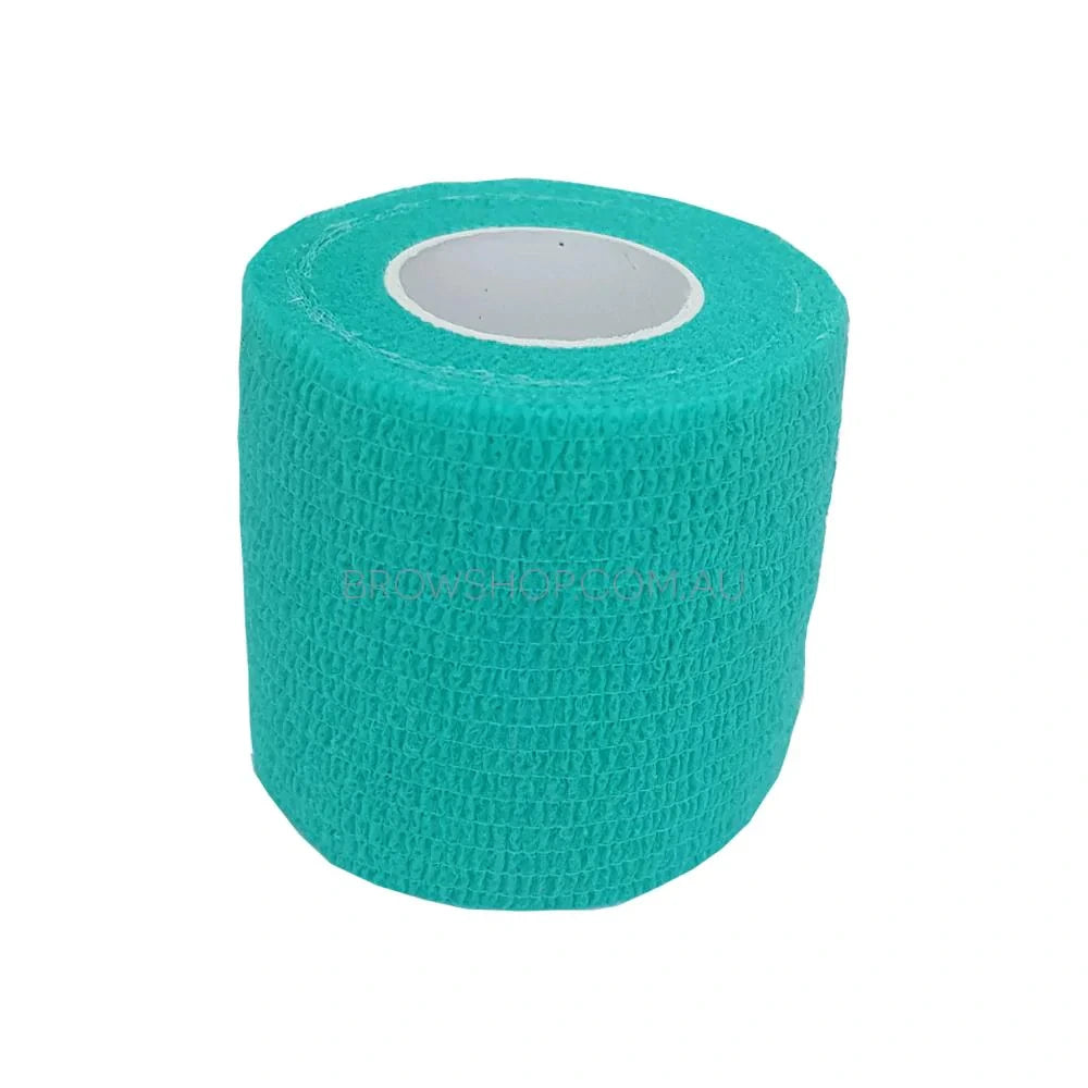 Green cohesive tattoo grip wrap on a white background