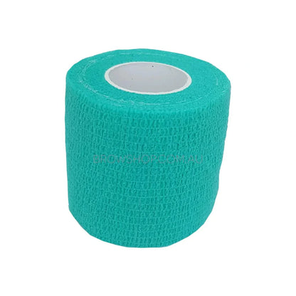 Green cohesive tattoo grip wrap on a white background