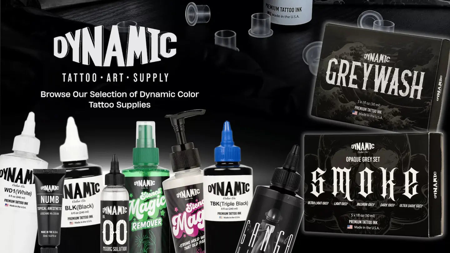 Collection of Dynamic Tattoo Supply products 