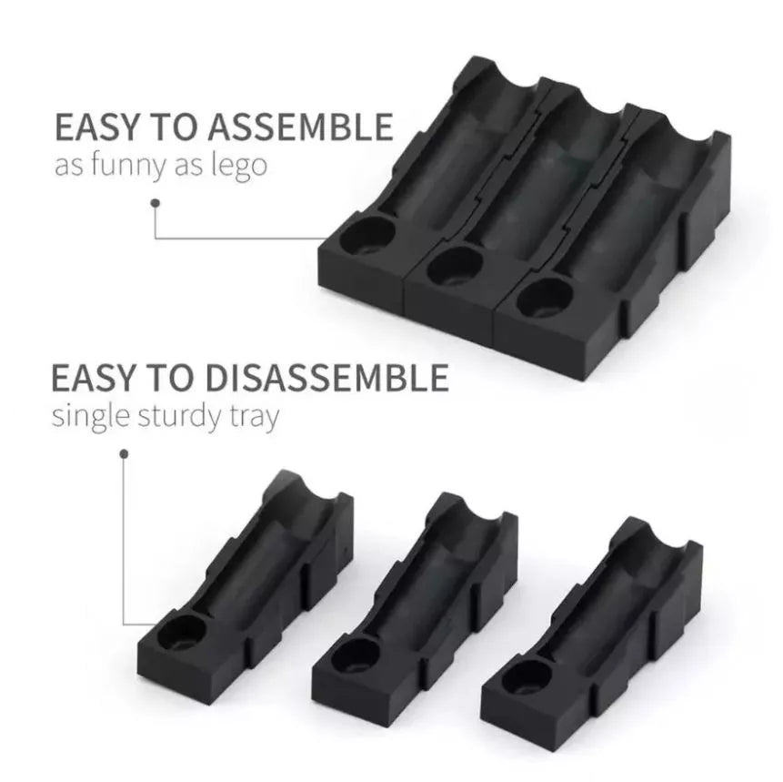Tattoo cartridge storage holders with cleaner ink cup