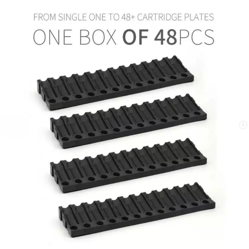 Cartridge holder for tattoo needles solid plastic pack of 48
