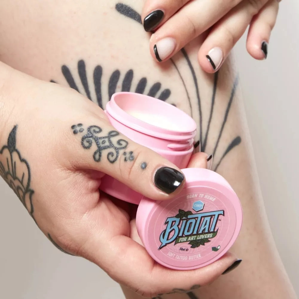 Biotat Candy vegan lidocaine-free tattoo aftercare butter