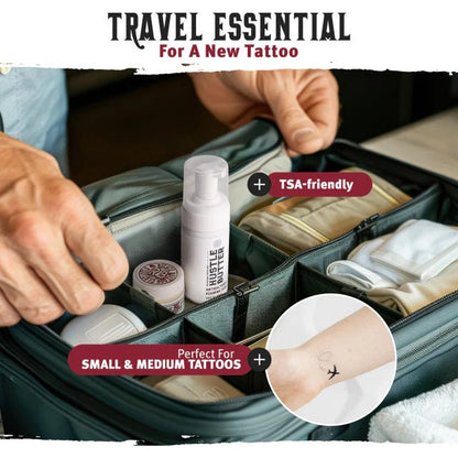 Hustle Butter Antibacterial Foaming Soap  100ml Travel kit for tattoo care with TSA-friendly packaging
