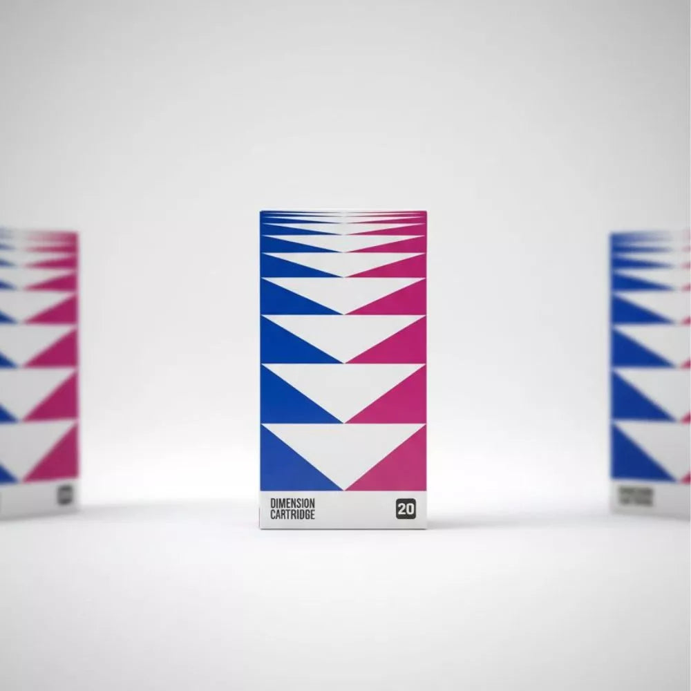 Dimension Tattoo Cartridges on White background