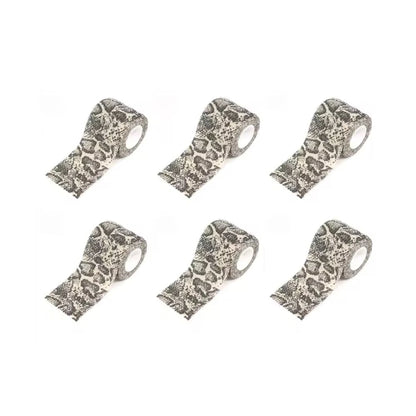 six snake pattern cohesive grip tapes for tattoo machines
