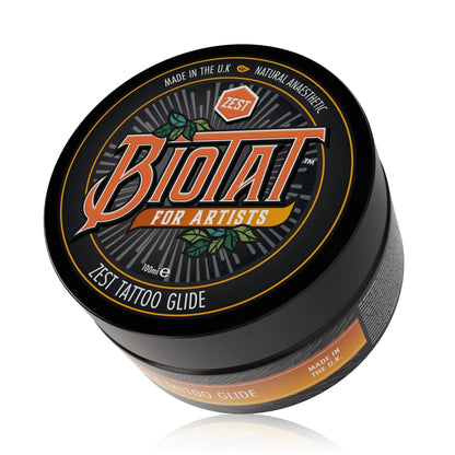 Biotat Zest Numbing Tattoo Glide 100ml jar