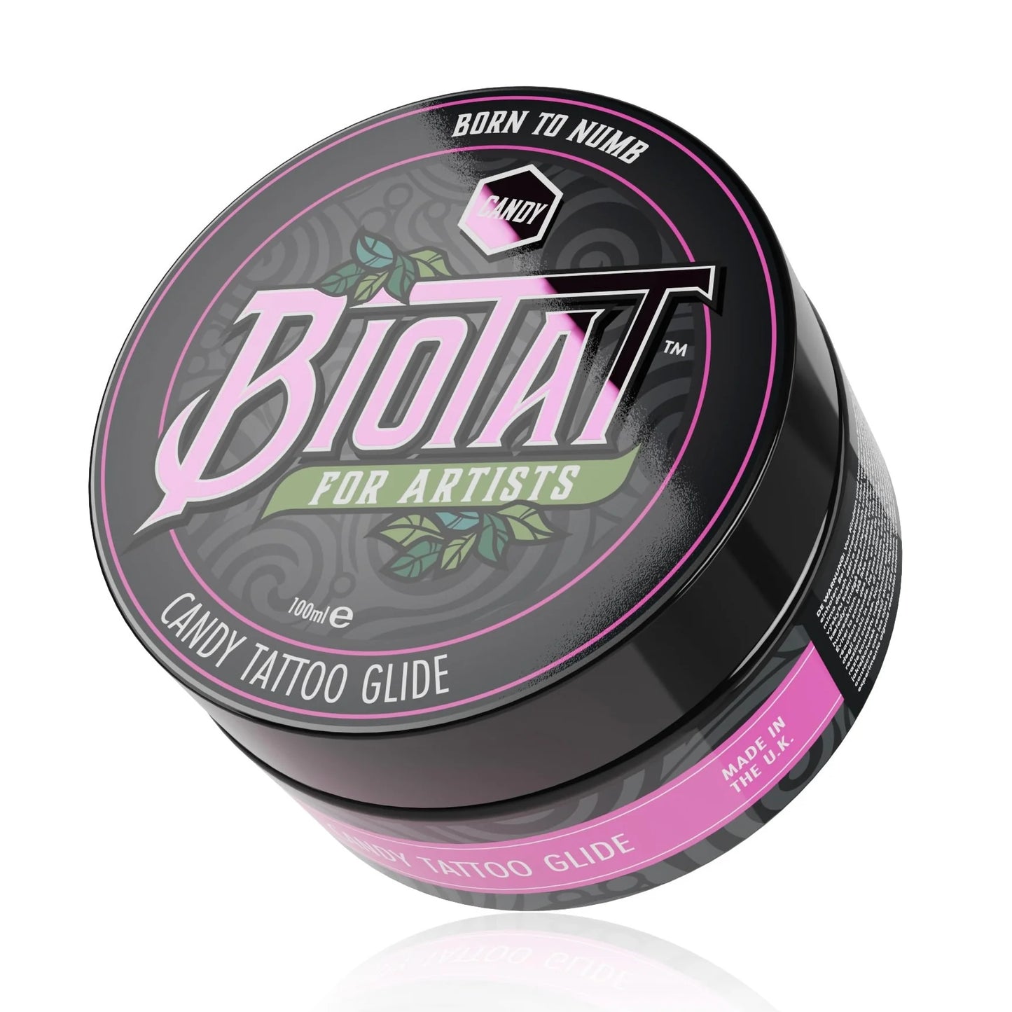 Biotat candy tattoo glide container on a white background