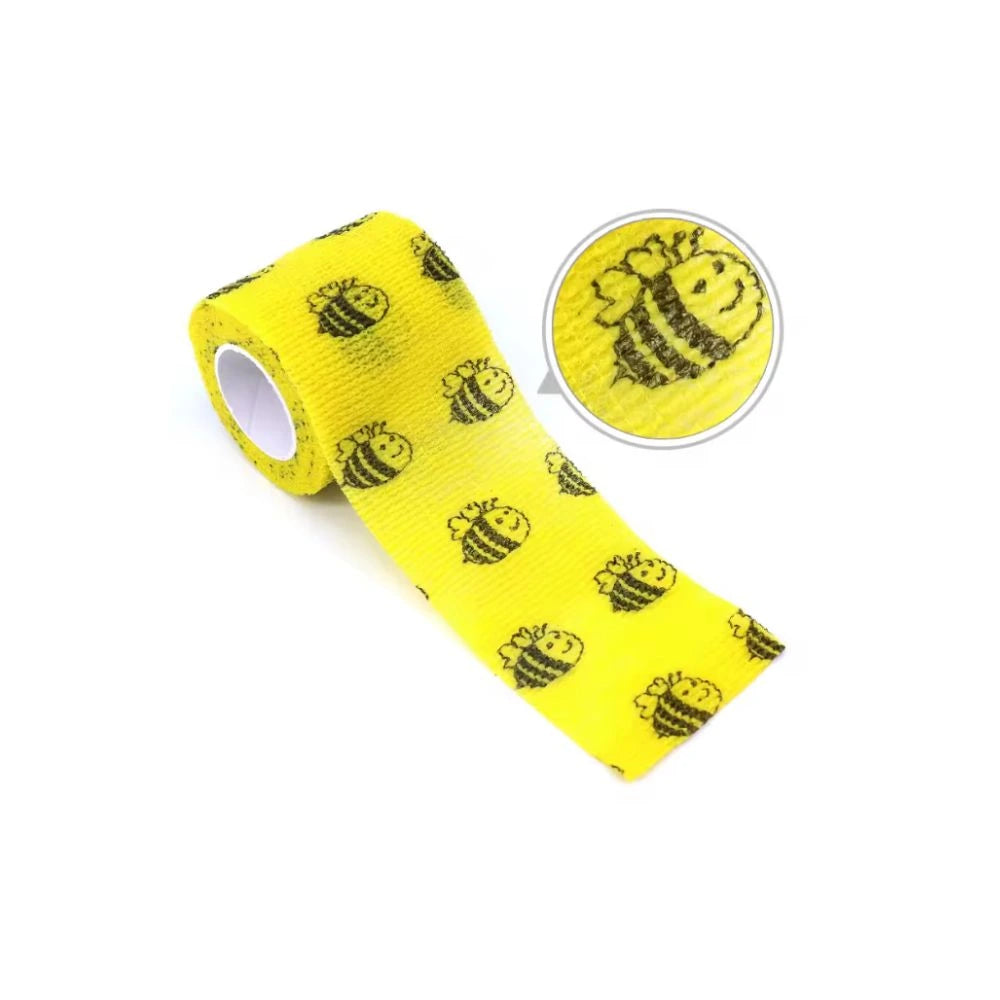 cohesive grip tape for tattoo artists with bee design