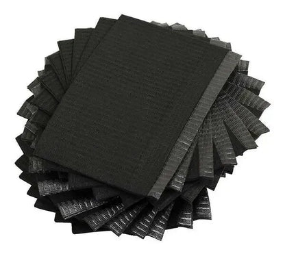 Black Lap Towels | Black Lap Cloth for Tattoo Station (50,100,125) Pcs Box - Tattoo Boutique