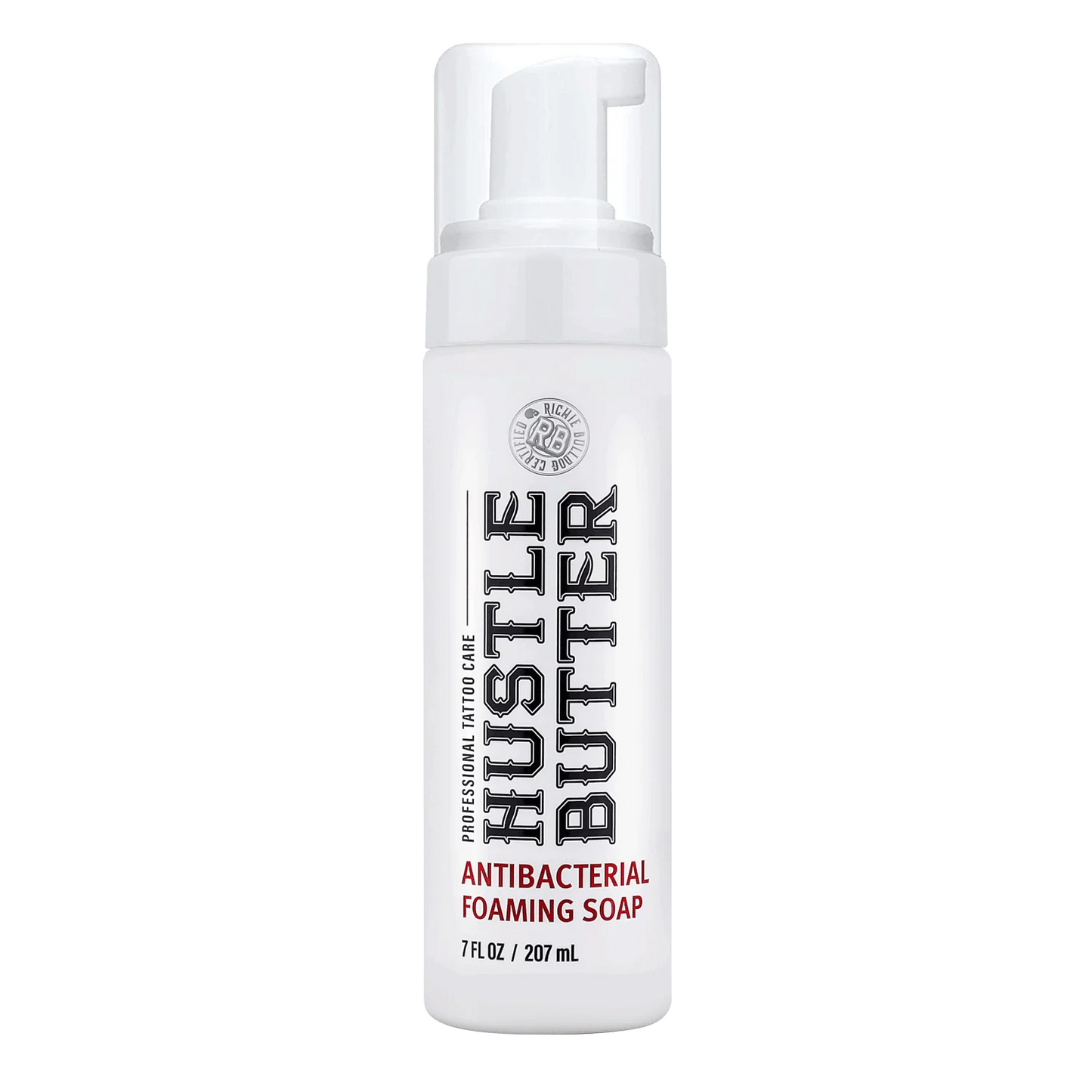 Hustle Butter Antibacterial foaming tattoo soap 207ml bottle