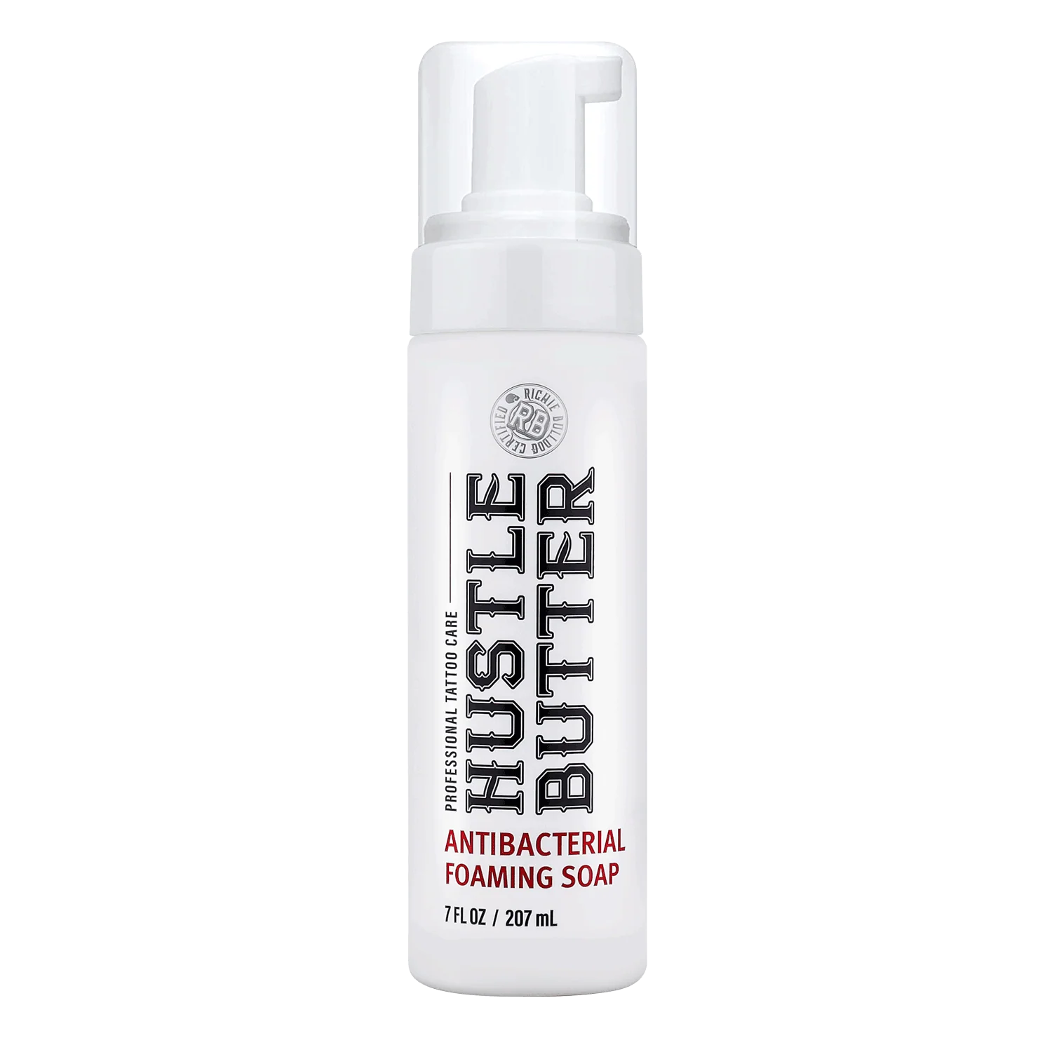 Hustle Butter Antibacterial foaming tattoo soap 207ml bottle