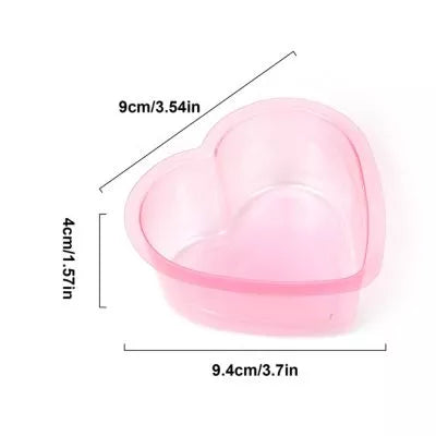 A Disposable tattoo rinse cup for professional studios shown on a white background with measurement lines and text indicating dimensions: 9 cm / 3.54 in across the top, 9.