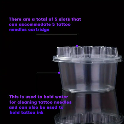 Tattoo Cartridge Cup Holder | Plastic Tattoo Cartridge Tray for Inks & Needles 20pcs - Tattoo Boutique