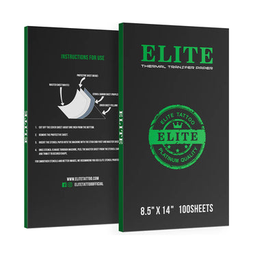 Elite Thermal Transfer Paper packaging with instructions and branding on a white background