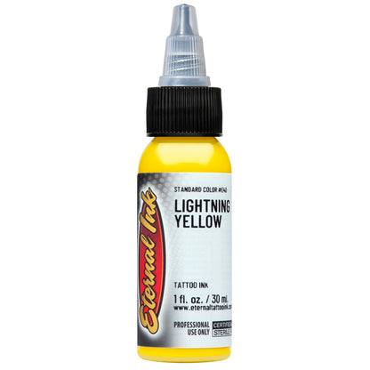 Eternal Ink Lightning YELLOW | 30ml (1oz) Bottle - Tattoo Boutique