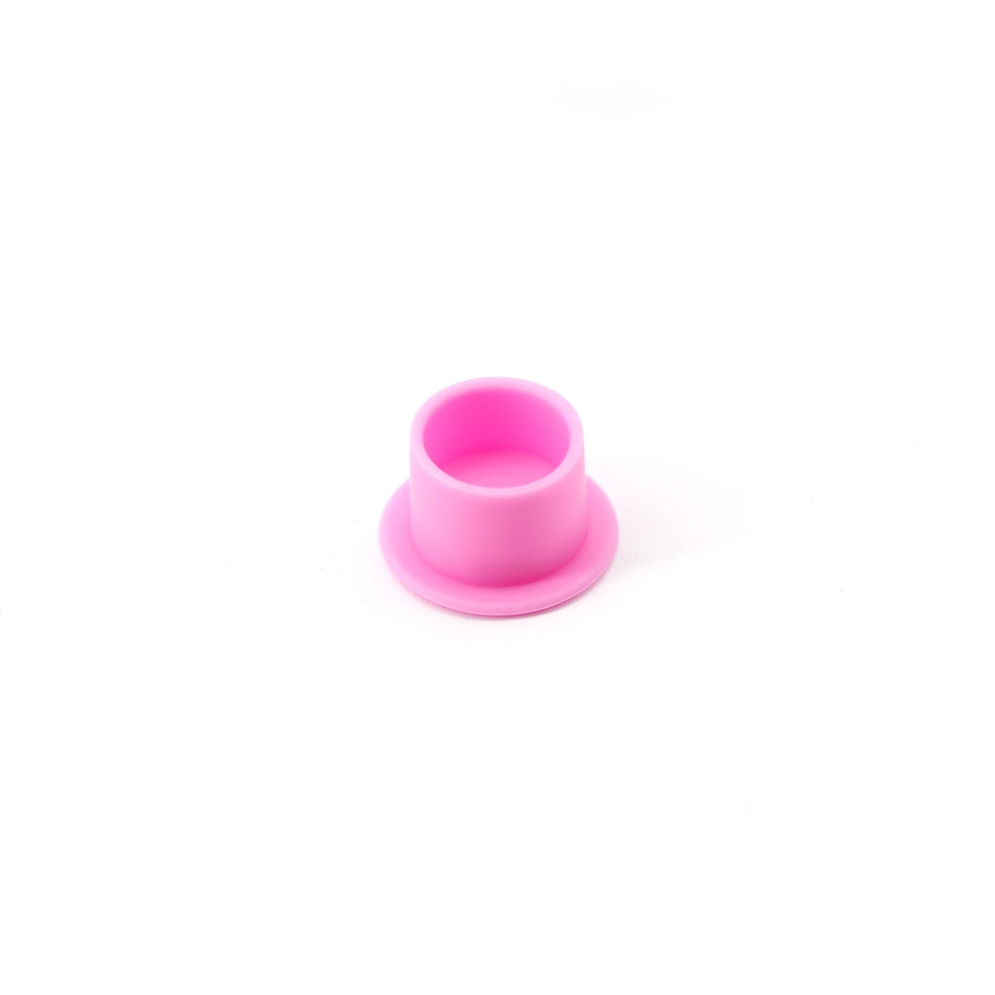 Pink Silicone Ink cup on a white background