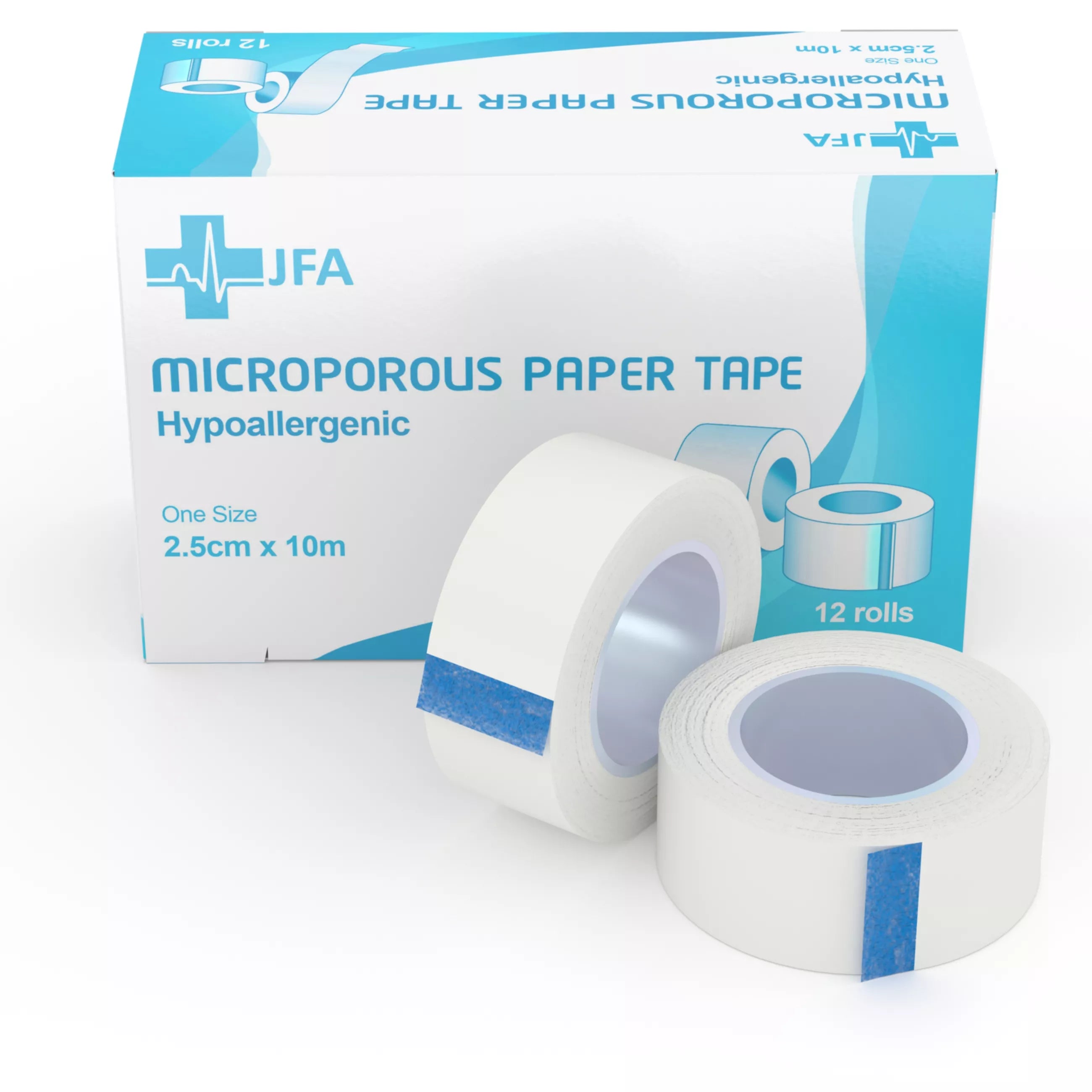 JFA Medical microporous surgical tape 2.5cm pack of 12