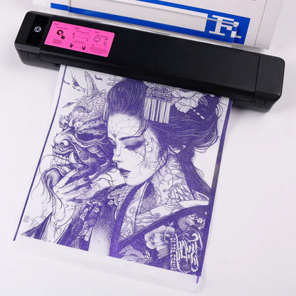 Ozer Thermal Paper printed stencil design on transfer sheet ready to use