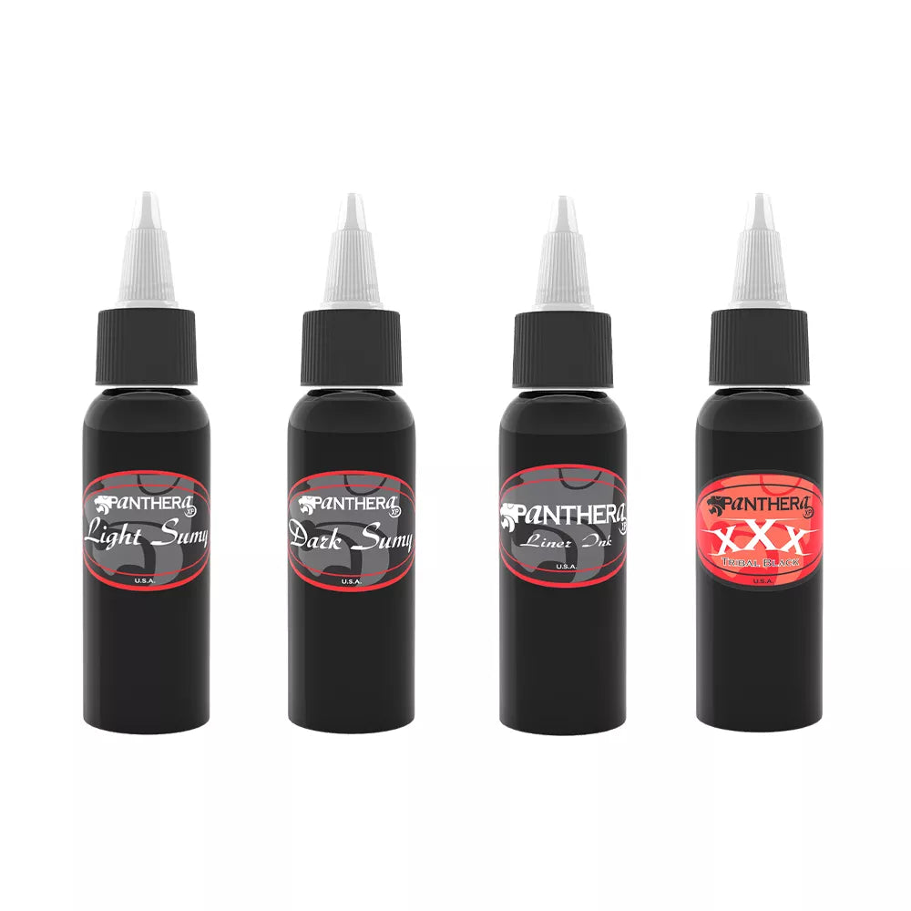 PANTHERA BLACK INK SET 4x30ML