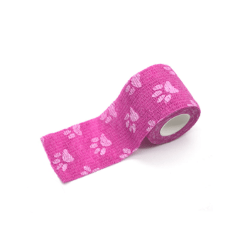 Pink paw print tattoo grip tape 50mm x 4.5m roll