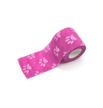 Pink paw print tattoo grip tape 50mm x 4.5m roll