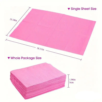 Pink Lap Towels | Pink Lap Cloth for Tattoo Station (50Pcs Box ) - Tattoo Boutique