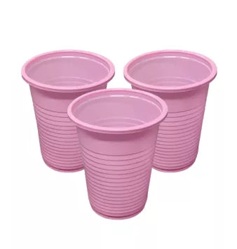 Disposable tattoo rinse cups pink plastic studio use