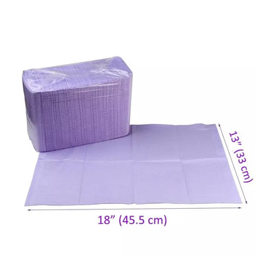 Purple lap towels for tattoo station 125pcs box