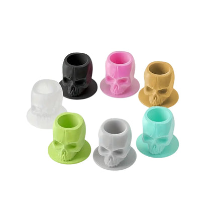 Skull silicone ink cups in many colours