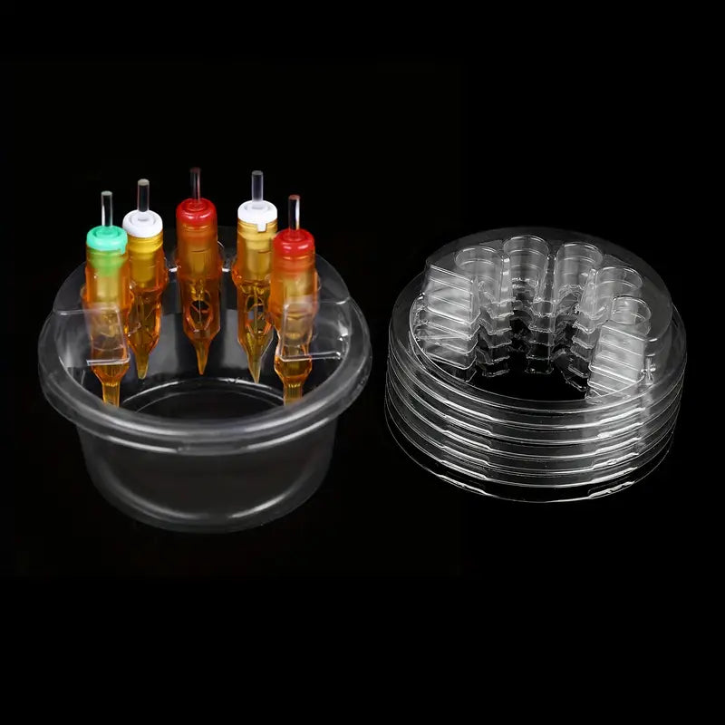 Tattoo Cartridge Cup Holder | Plastic Tattoo Cartridge Tray for Inks & Needles 20pcs - Tattoo Boutique