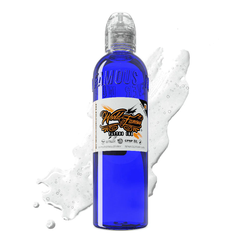 Tattoo ink color enhancer, 120ml bottle in white background