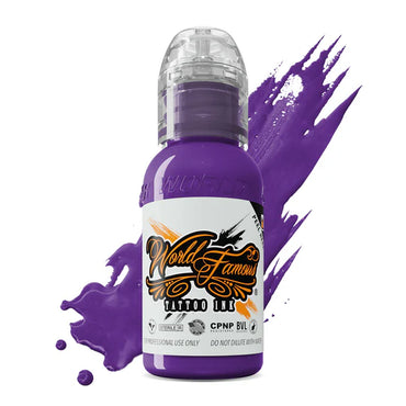 World Famous Tattoo Ink Deep Amethyst purple shade for professionals