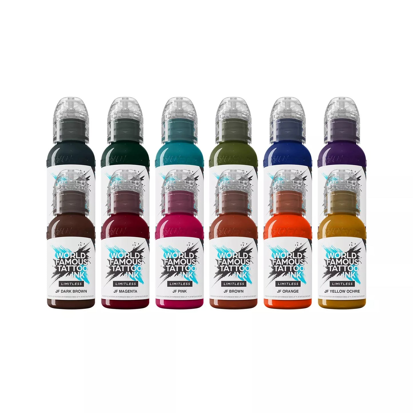 World Famous Limitless Jay Freestyle Set 12 x 30ml tattoo inks