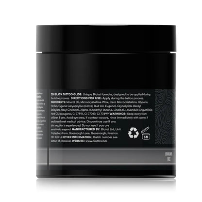Biotat Zen Black Numbing Tattoo Glide – 500g - Tattoo Boutique
