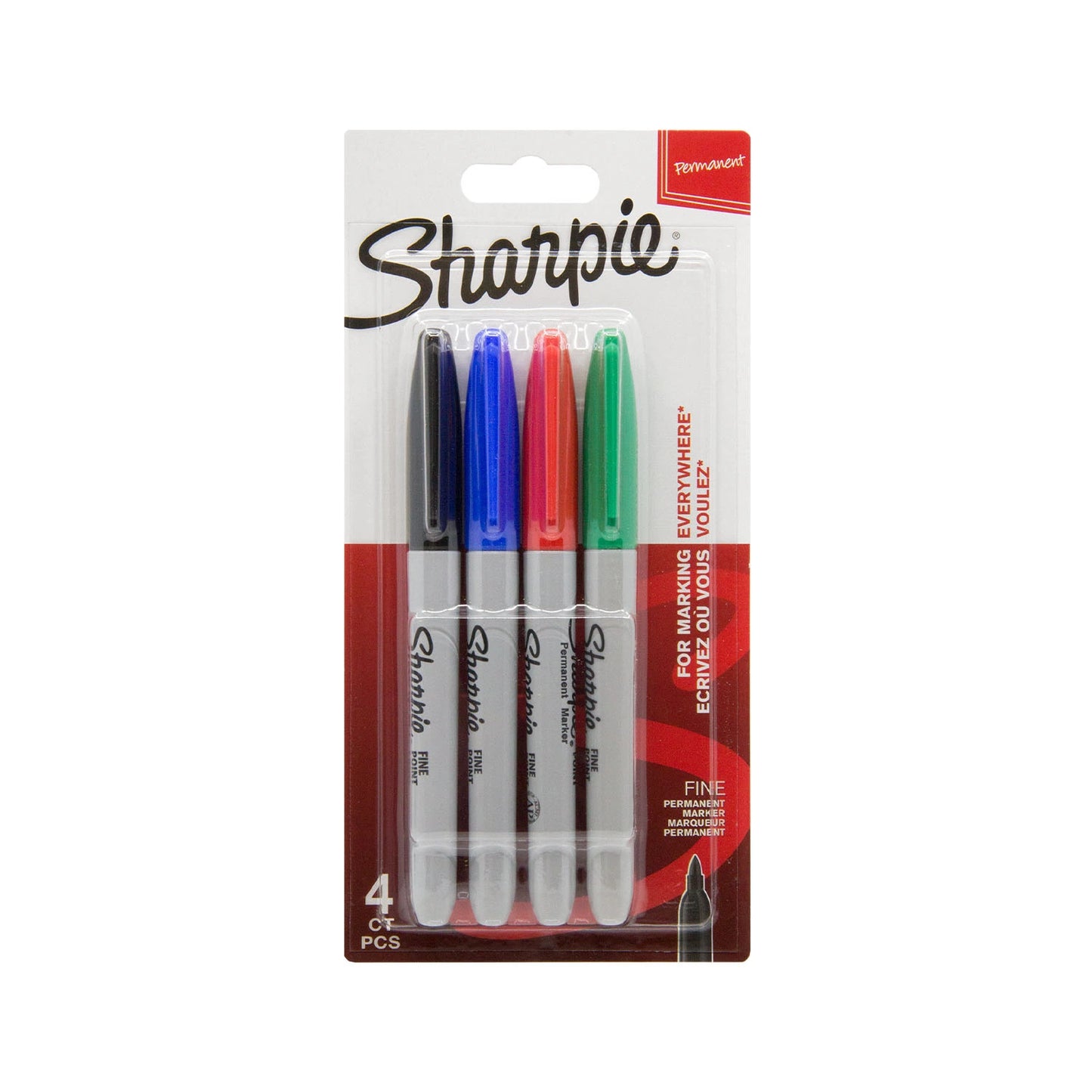 Sharpie Fine Point Classic Marker Pack – 4 colours for tattoo stencils