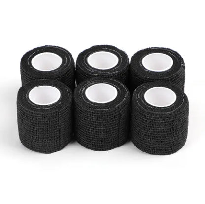 Black grip tape for tattooing 50mm provides secure, breathable grip