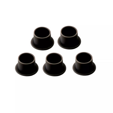 Set Black silicone ink cups on white background