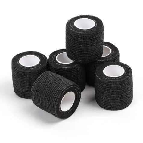 Black tattoo grip wrap tape 50MM x 4.5M for tattoo grip covers